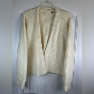 Sleeping on Snow By Anthropology Ivory Cozy Comfy Cardigan Sweater Size M